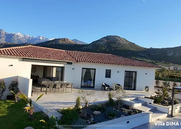 Dima - Piscine Chauffee Climatisation Barbecue Petanque * Calenzana