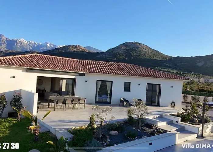 Dima - Piscine Chauffee Climatisation Barbecue Petanque Calenzana